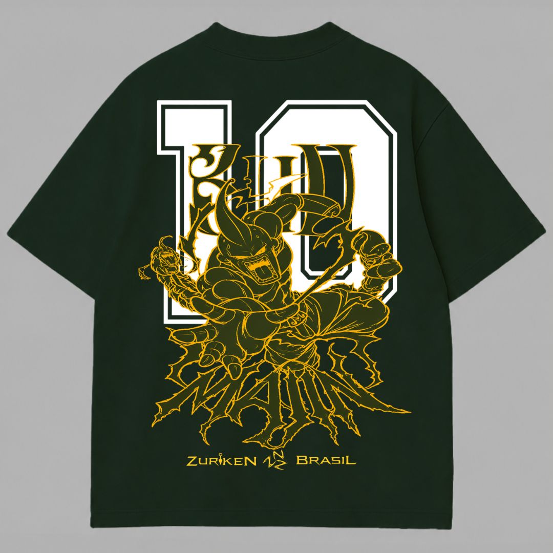 CAMISETA OVERSIZED PREMIUM MAJIN BUU X BRASIL