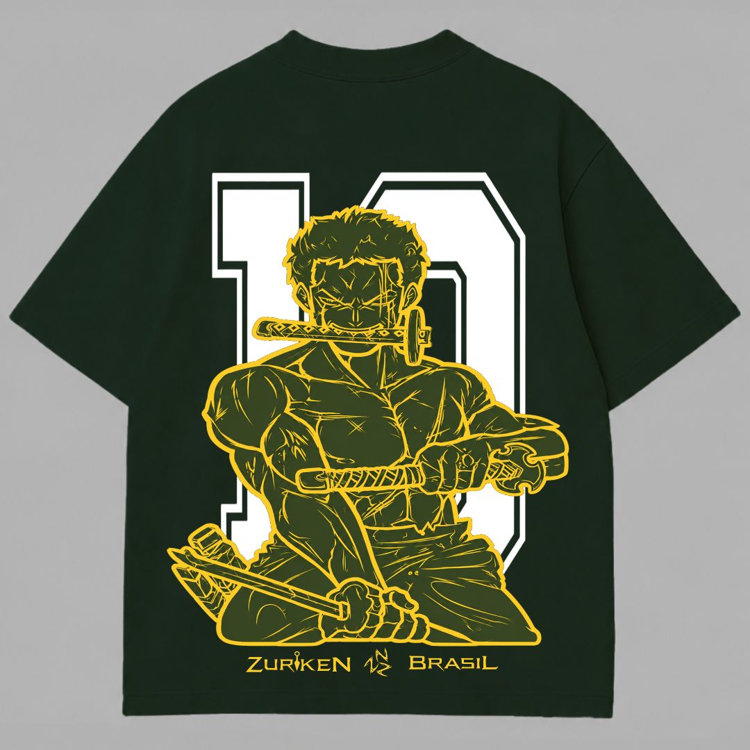 CAMISETA OVERSIZED PREMIUM ZORO X BRASIL