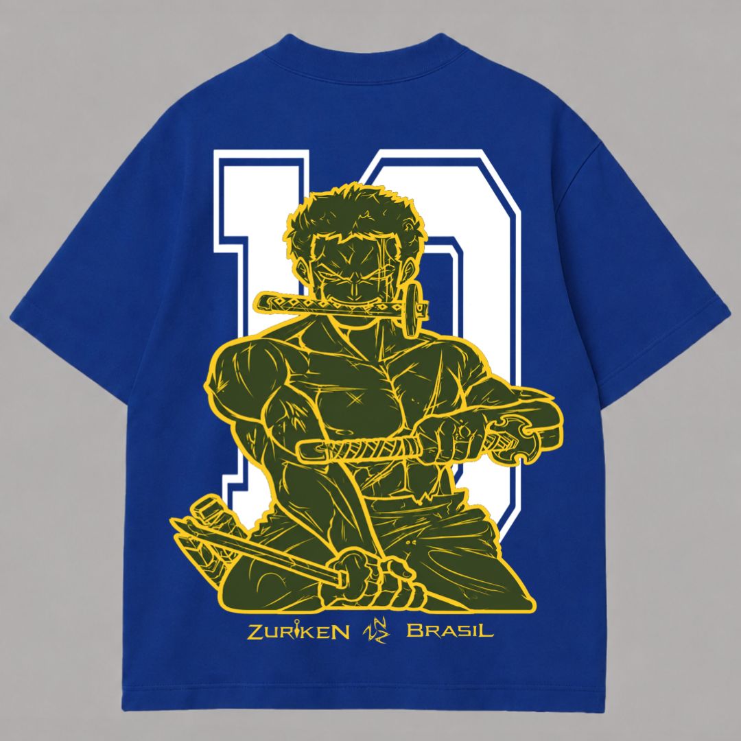 CAMISETA OVERSIZED PREMIUM ZORO X BRASIL
