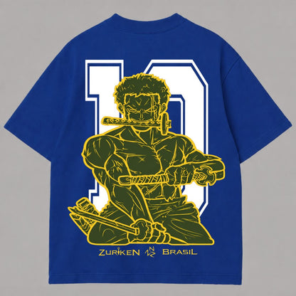 CAMISETA OVERSIZED PREMIUM ZORO X BRASIL