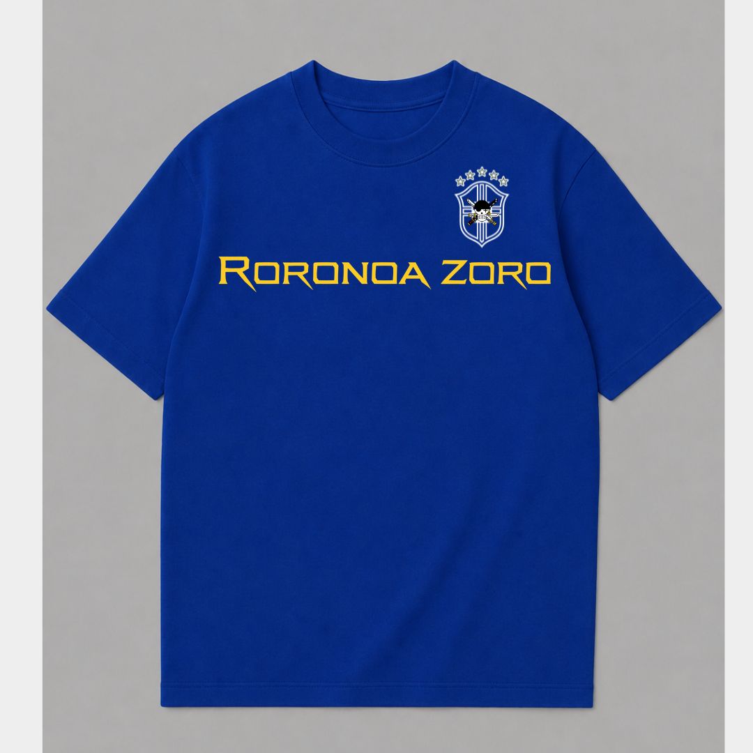 CAMISETA OVERSIZED PREMIUM ZORO X BRASIL