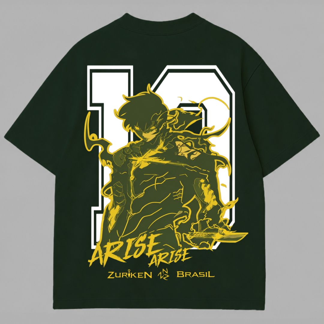 CAMISETA OVERSIZED PREMIUM SOLO LEVELING X BRASIL