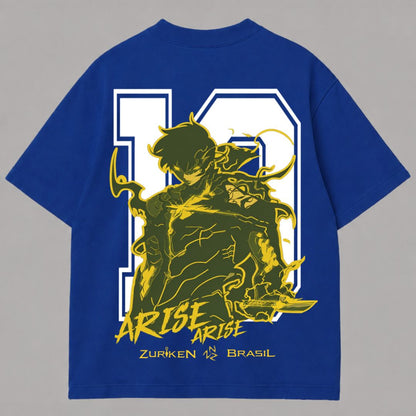 CAMISETA OVERSIZED PREMIUM SOLO LEVELING X BRASIL