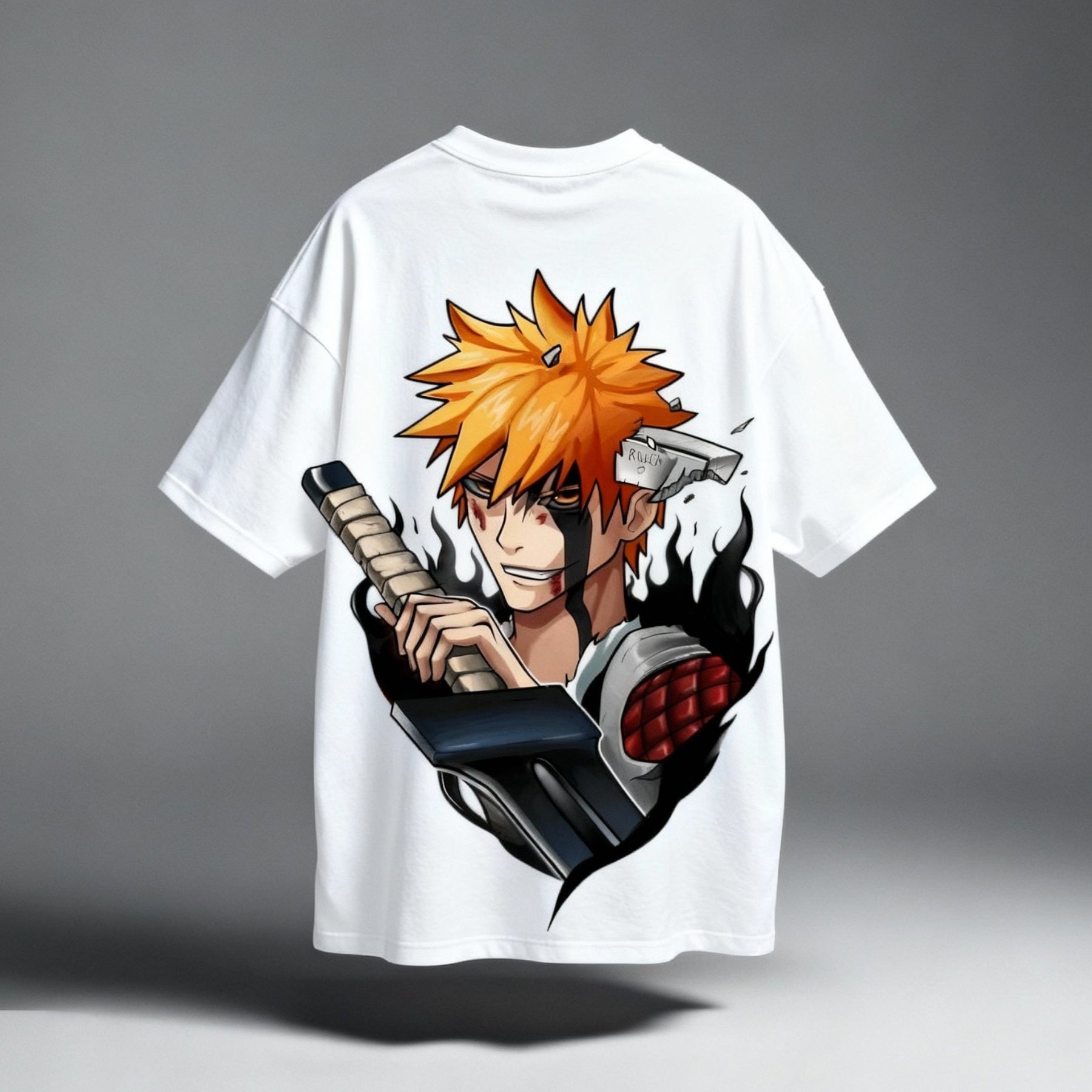 CAMISETA OVERSIZED PREMIUM BLEACH ICHIGO CHAMAS