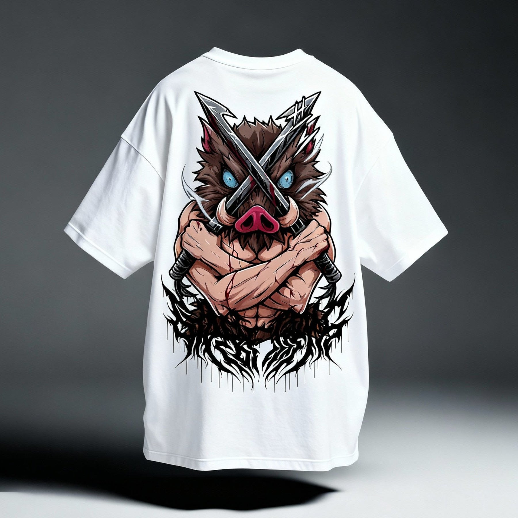 CAMISETA OVERSIZED PREMIUM INOSUKE DEMON SLAYER