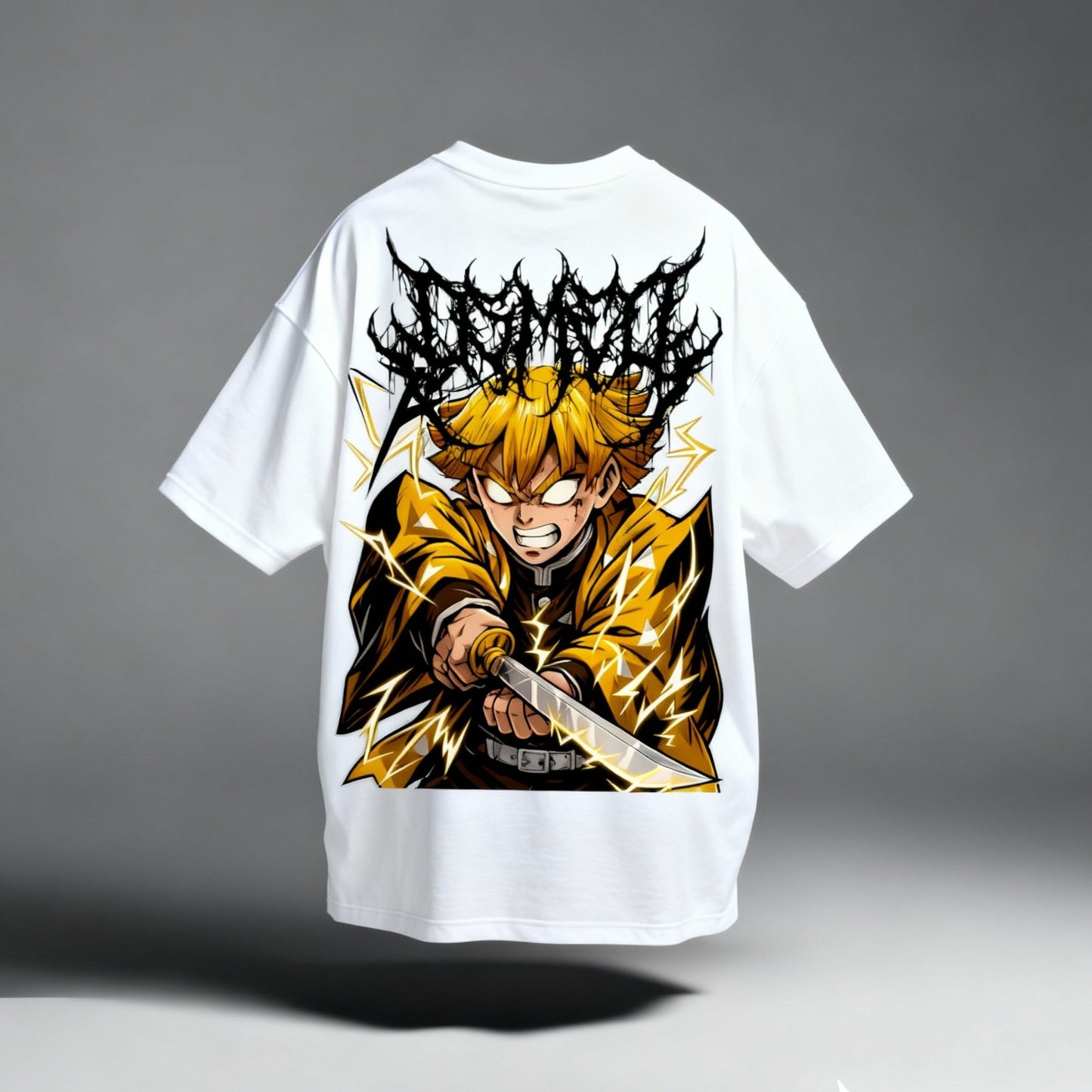 CAMISETA OVERSIZED PREMIUM DEMON SLAYER ZENITSU