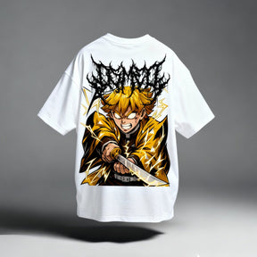 CAMISETA OVERSIZED PREMIUM DEMON SLAYER ZENITSU