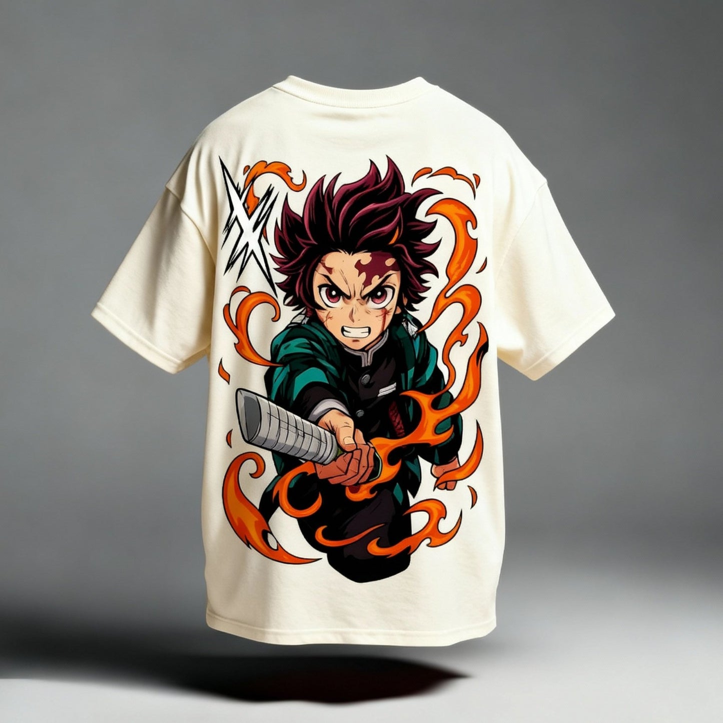 CAMISETA OVERSIZED PREMIUM DEMON SLAYER TANJIRO
