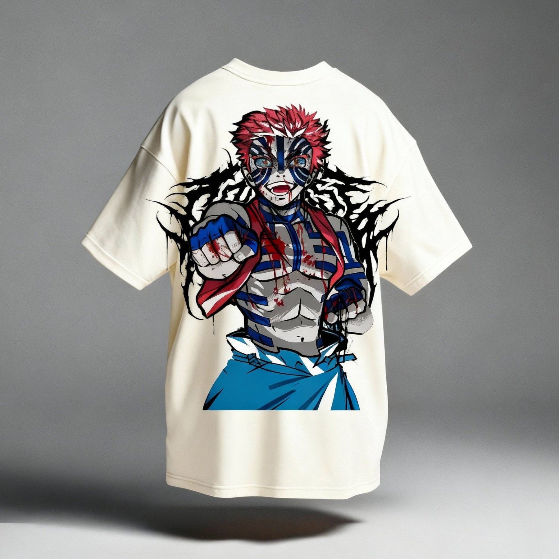 CAMISETA OVERSIZED PREMIUM DEMON SLAYER AKAZA
