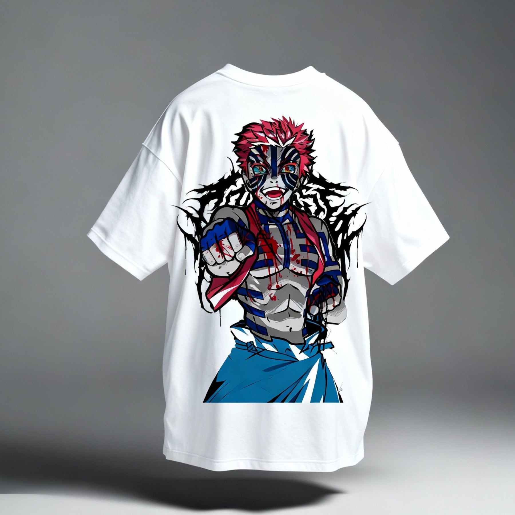 CAMISETA OVERSIZED PREMIUM DEMON SLAYER AKAZA