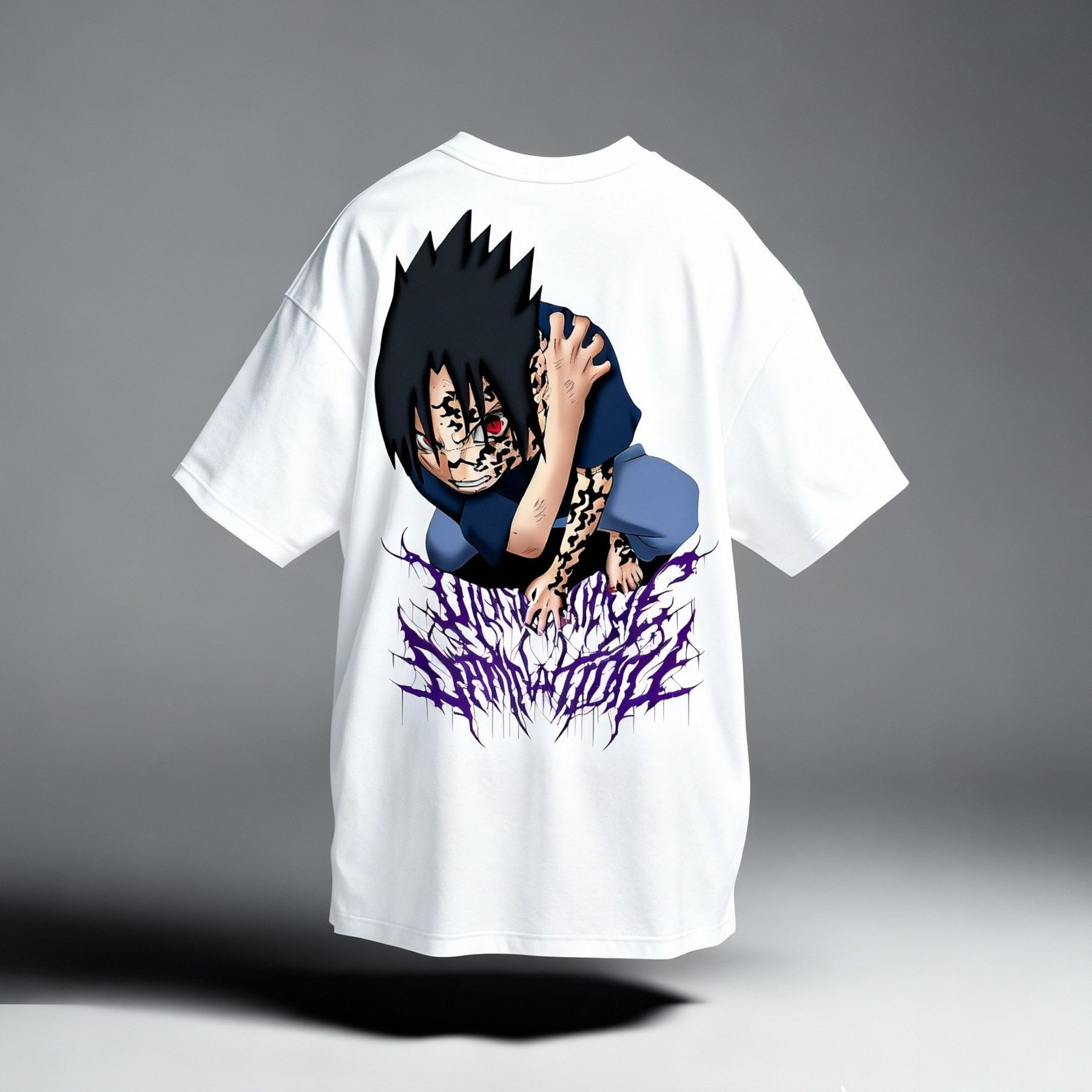 CAMISETA OVERSIZED PREMIUM NARUTO SASUKE