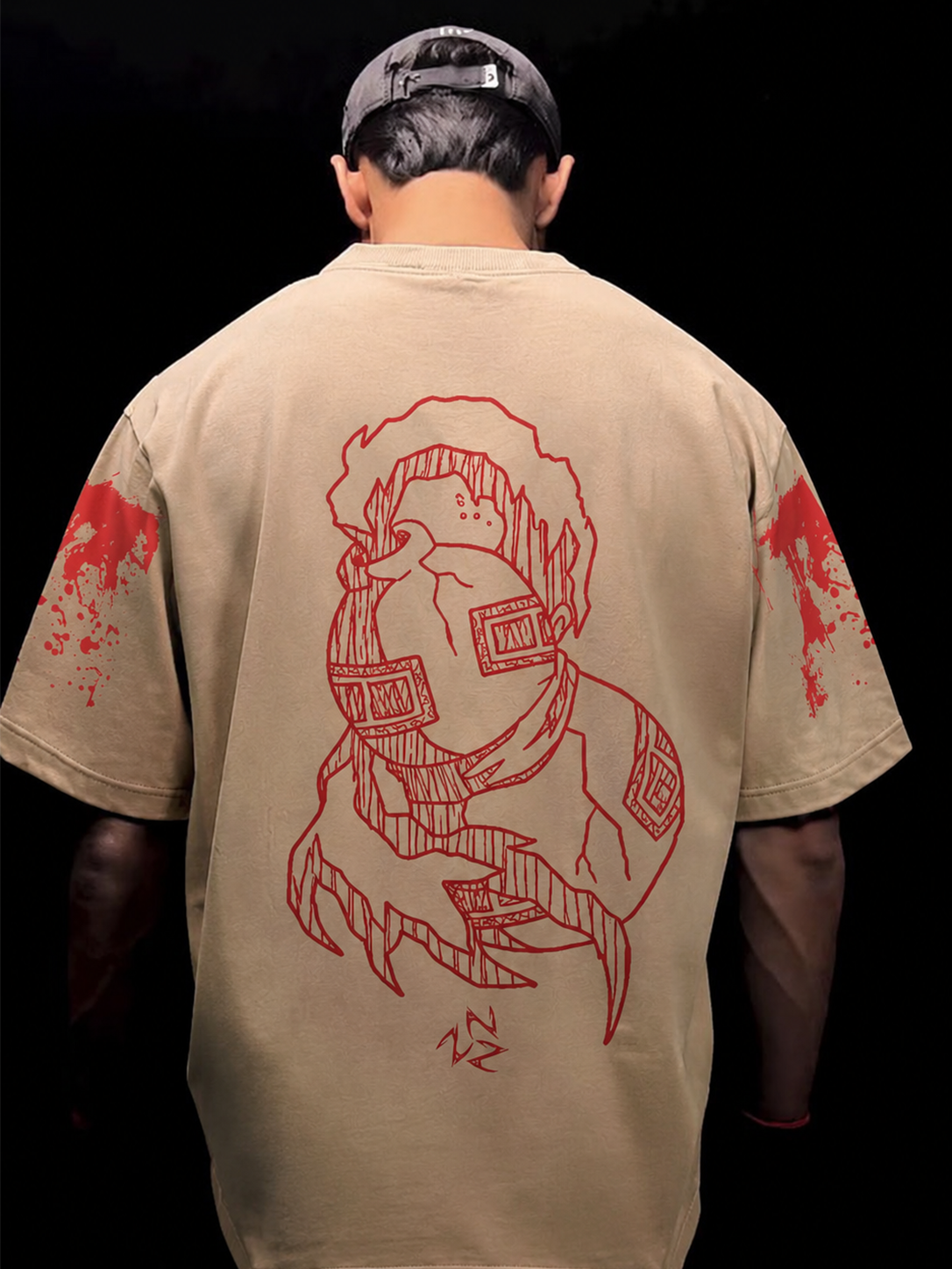 CAMISETA OVERSIZED PREMIUM GAARA BLOOD