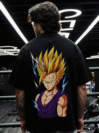 CAMISETA OVERSIZED PREMIUM DRAGON BALL GOHAN SSJ2
