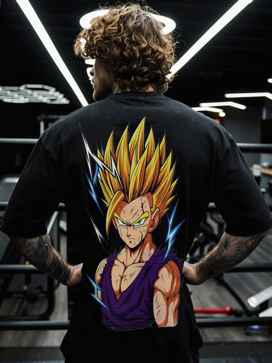 CAMISETA OVERSIZED PREMIUM DRAGON BALL GOHAN SSJ2