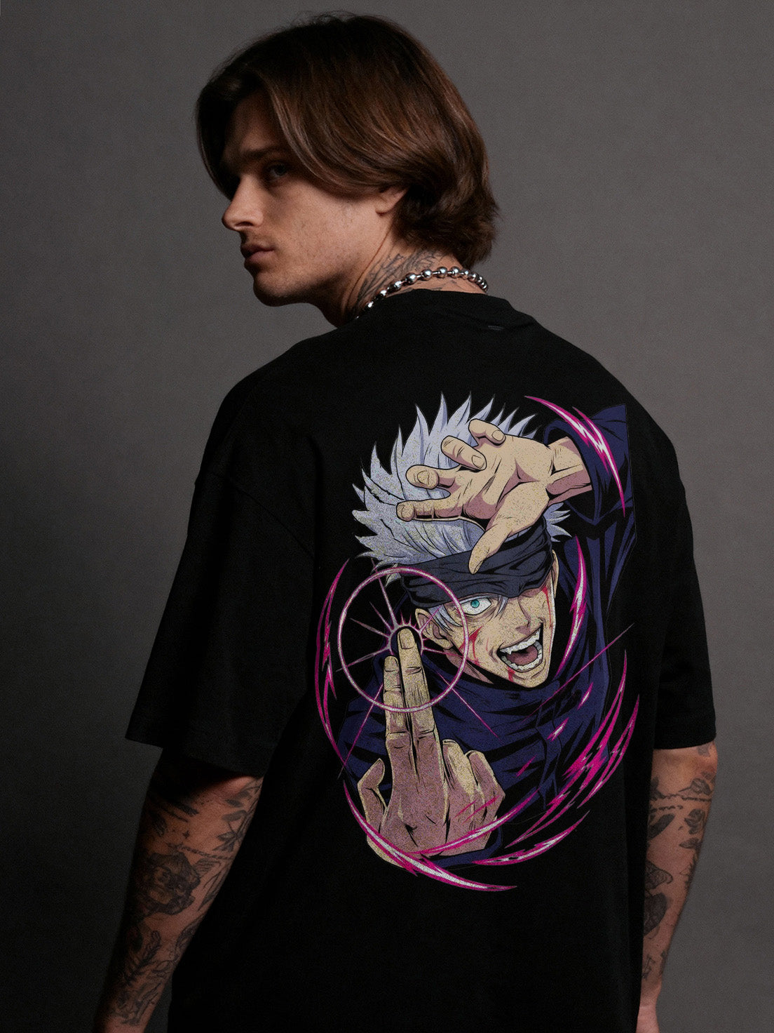 CAMISETA OVERSIZED PREMIUM JUJUTSU KAISEN GOJO