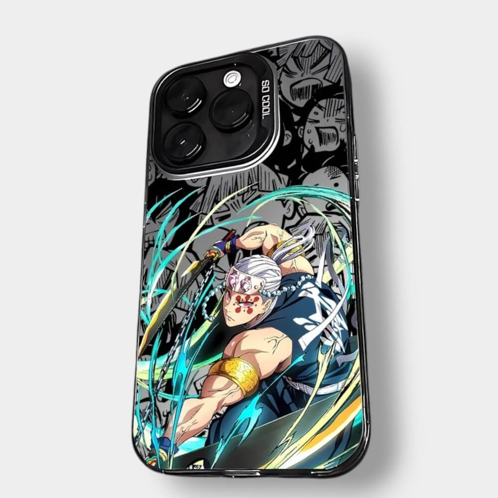 CAPINHA DE IPHONE TENGEN DEMON SLAYER METALIZADO