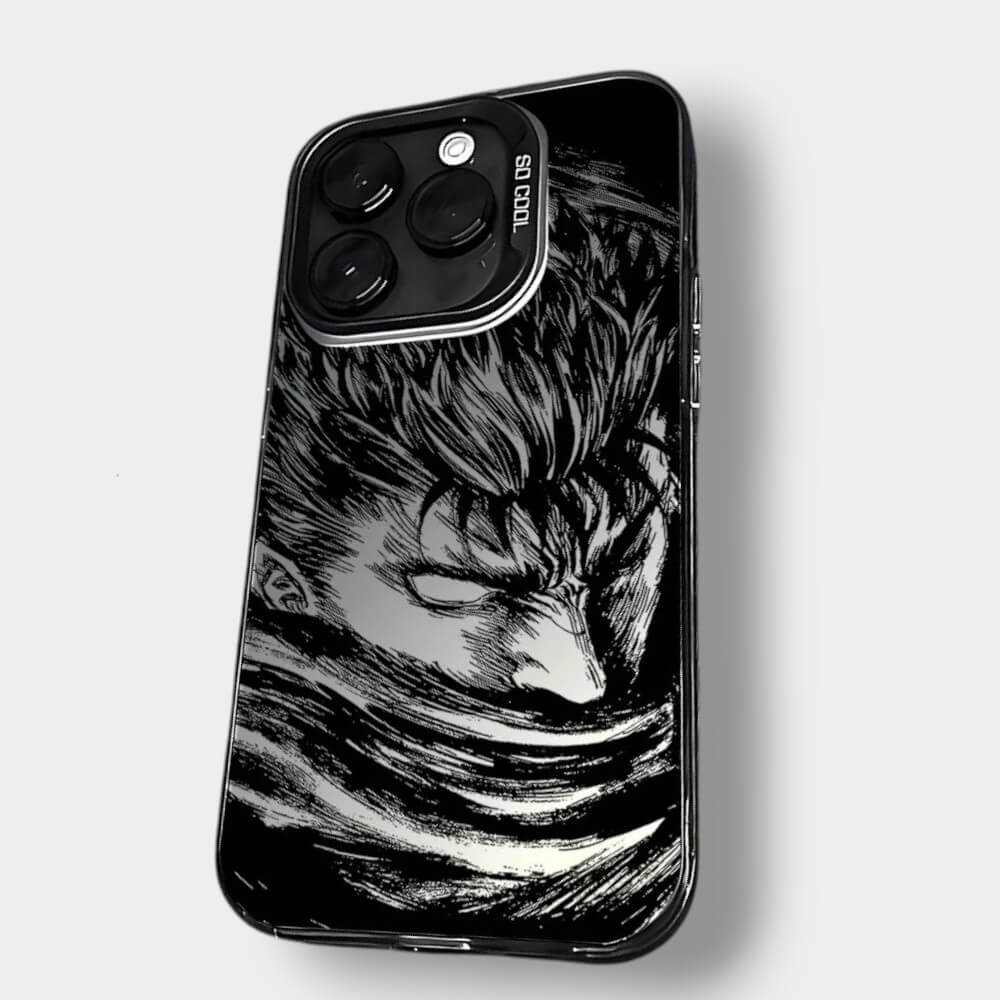CAPINHA DE IPHONE GUTS DARK MODE METALIZADO