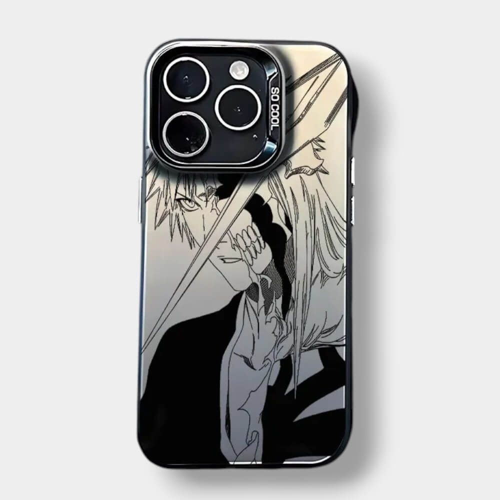 CAPINHA DE IPHONE ICHIGO BLEACH  METALIZADO