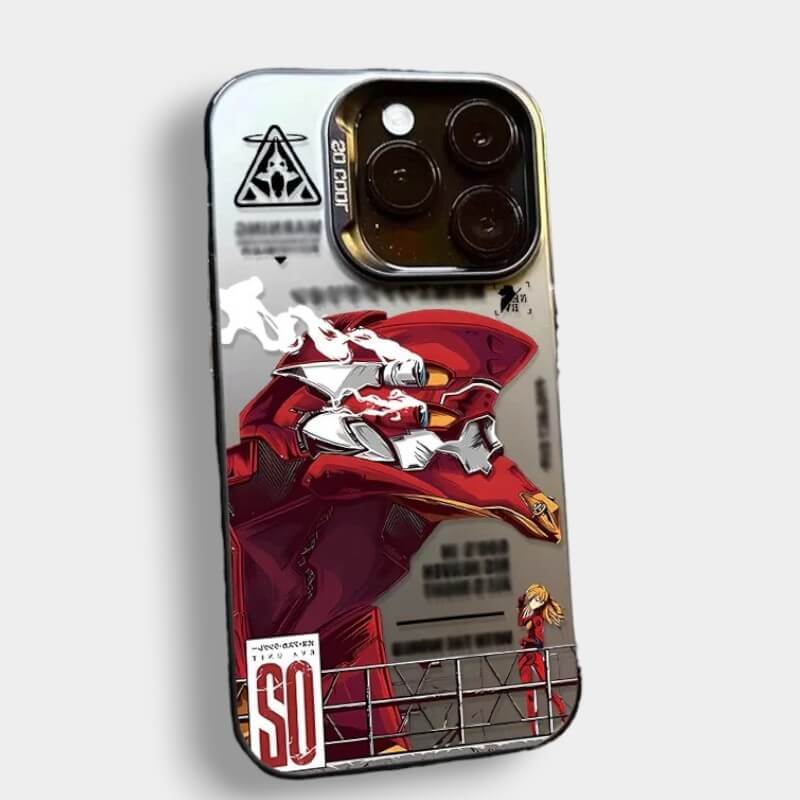 CAPINHA DE IPHONE EVA-02 EVANGELION METALIZADO