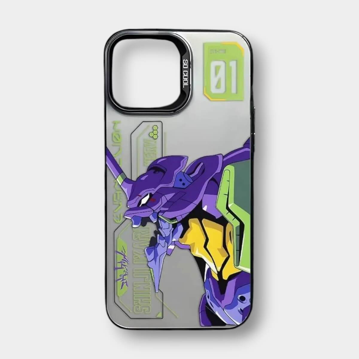 CAPINHA DE IPHONE EVA-01 EVANGELION METALIZADO