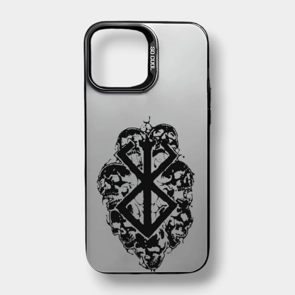 CAPINHA DE IPHONE SKULL BERSERK METALIZADO