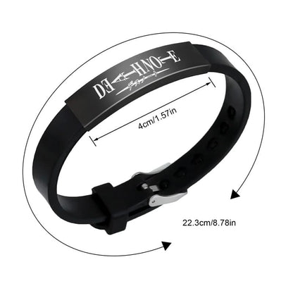 BRACELETE DO DEATH NOTE AÇO INOXIDÁVEL
