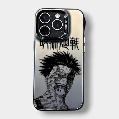 CAPINHA DE IPHONE SUKUNA BATALHA FINAL METALIZADO