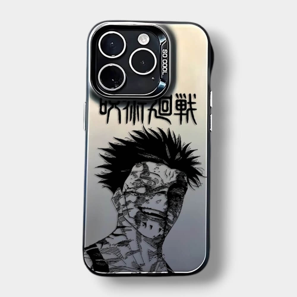 CAPINHA DE IPHONE SUKUNA BATALHA FINAL METALIZADO