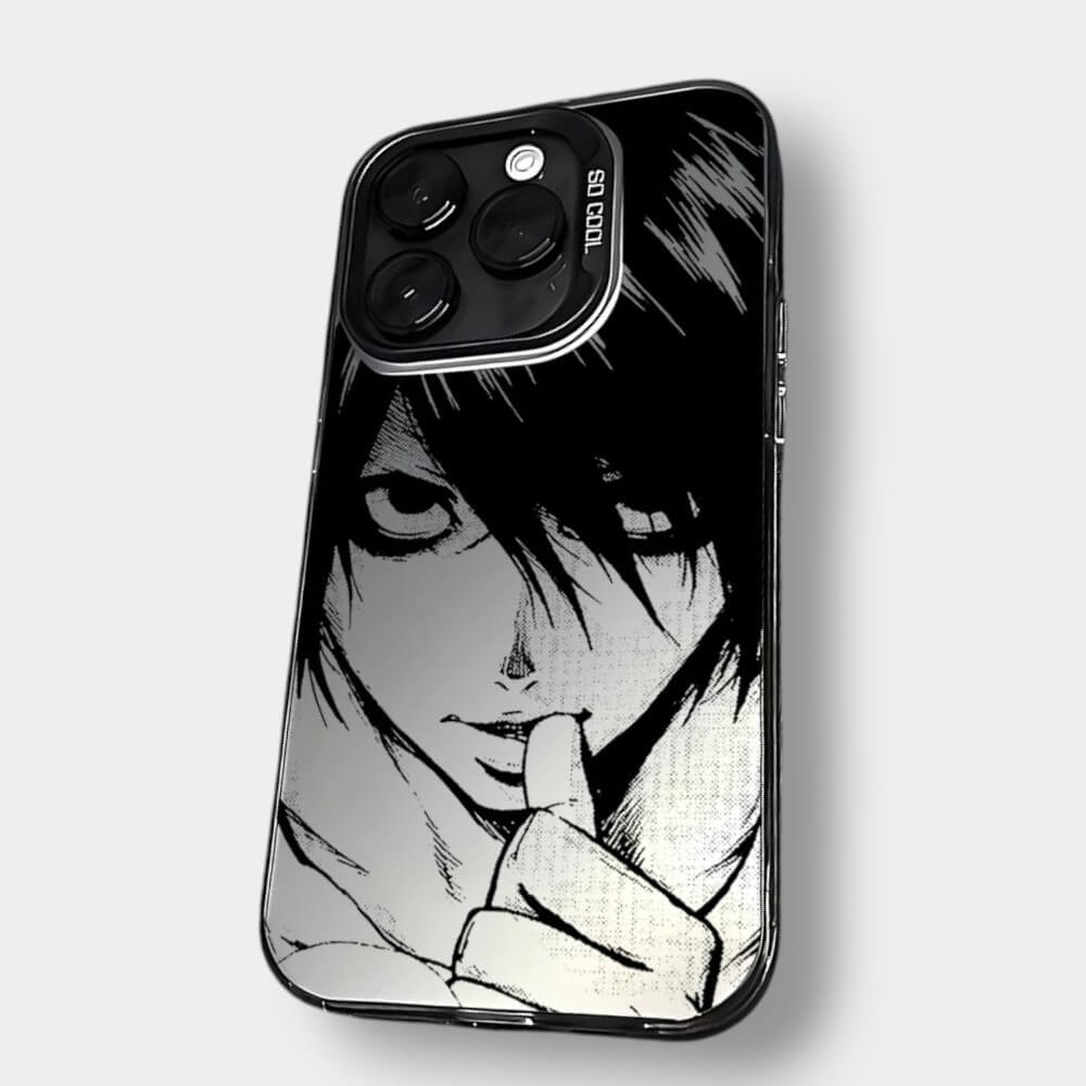 CAPINHA DE IPHONE L DEATH NOTE  METALIZADO