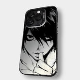 CAPINHA DE IPHONE L DEATH NOTE  METALIZADO