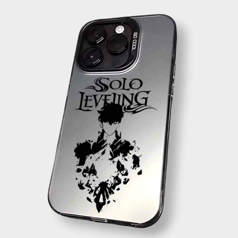 CAPINHA DE IPHONE SOLO LEVELING METALIZADO