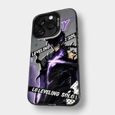 CAPINHA DE IPHONE SUNG TREVAS SOLO LEVELING METALIZADO