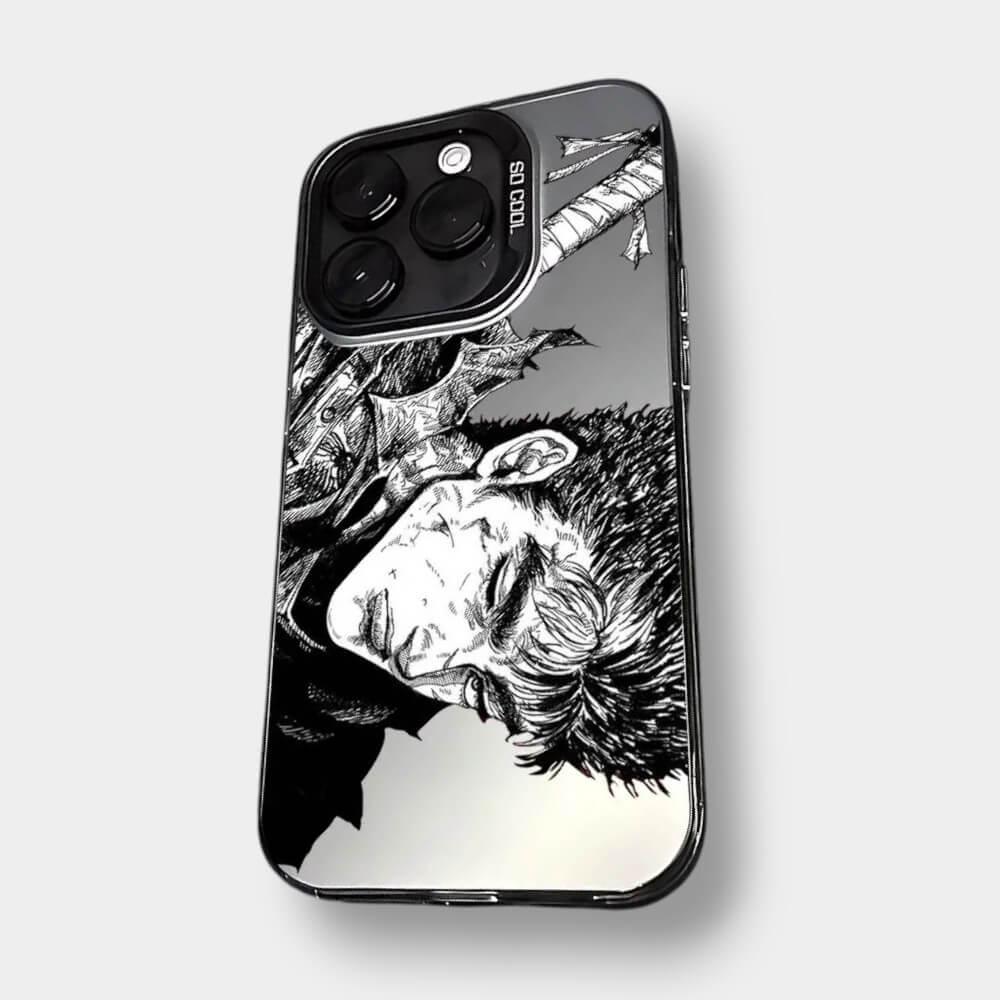 CAPINHA DE IPHONE GUTS PAZ BERSERK METALIZADO