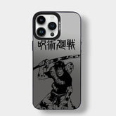CAPINHA DE IPHONE TOJI BATALAHA JUJUTSU KAISEN METALIZADO