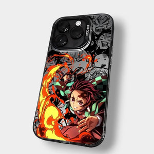 CAPINHA DE IPHONE TANJIRO DEMON SLAYER METALIZADO