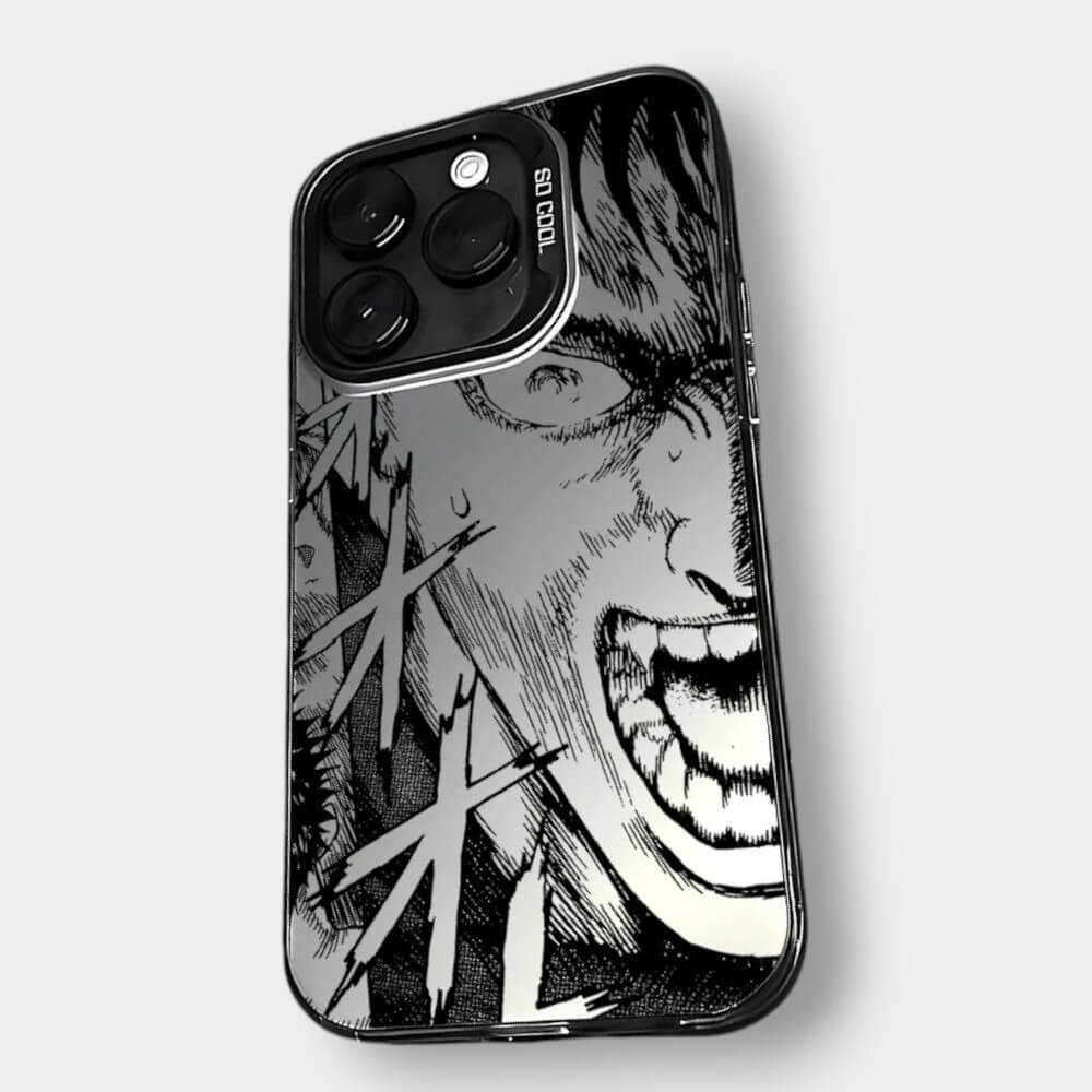 CAPINHA DE IPHONE GUTS GRITO DE GUERRA METALIZADO
