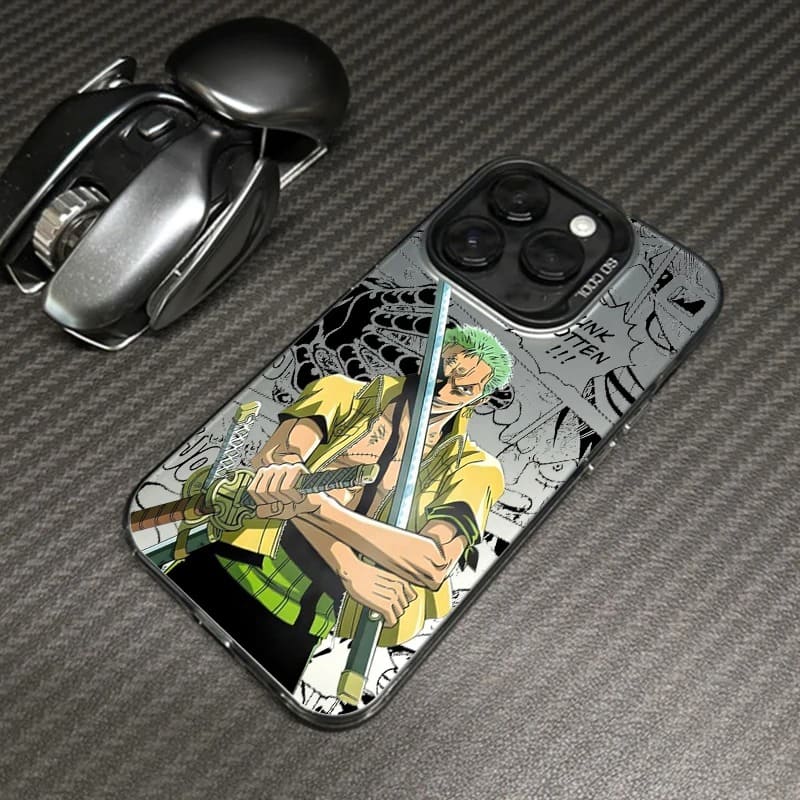 CAPINHA DE IPHONE ZORO METALIZADO