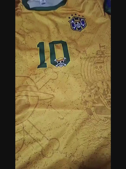 CAMISETA LUFFY X BRASIL - COM ENTREGA MAIS RÁPIDA