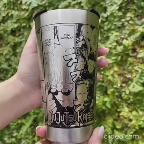 COPO TÉRMICO EXCLUSIVO FEITO A LASER JUJUTSU KAISEN