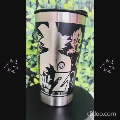 COPO TÉRMICO EXCLUSIVO FEITO A LASER DRAGON BALL