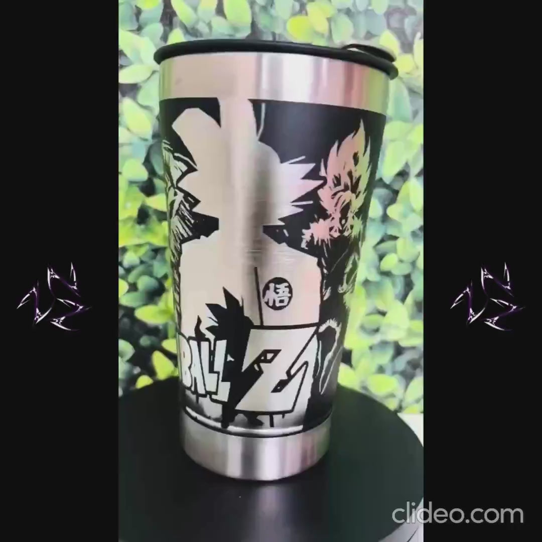 COPO TÉRMICO EXCLUSIVO FEITO A LASER DRAGON BALL