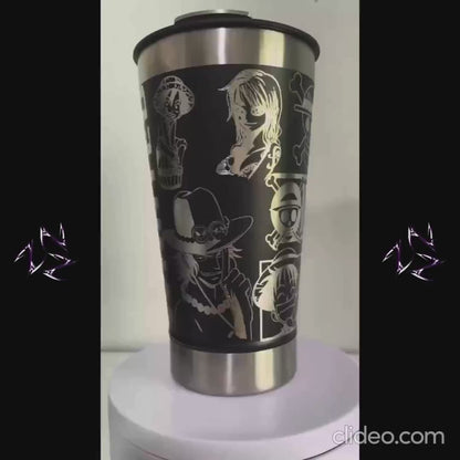 COPO TÉRMICO EXCLUSIVO FEITO A LASER ONE PIECE