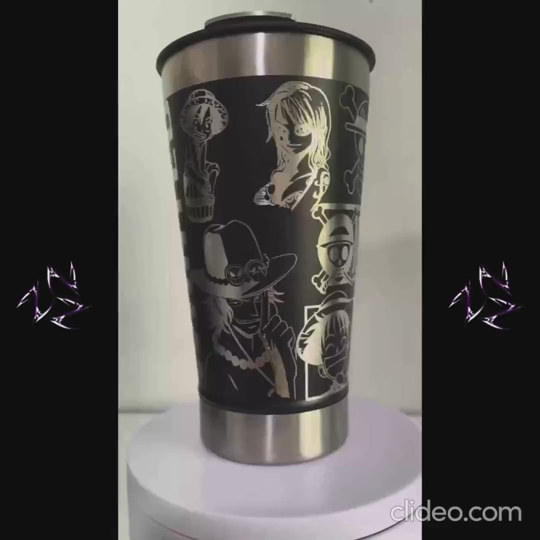 COPO TÉRMICO EXCLUSIVO FEITO A LASER ONE PIECE