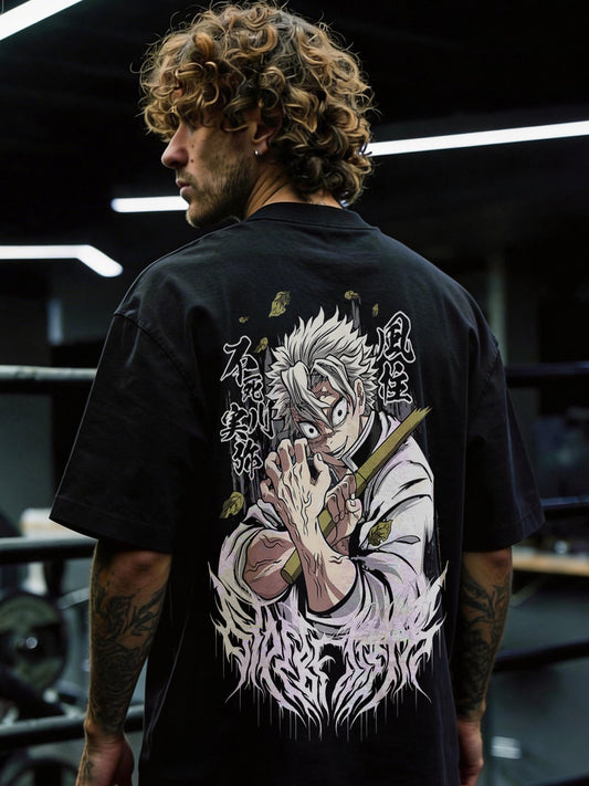 CAMISETA OVERSIZED PREMIUM SANEMI NICHIRIN BLADE DEMON SLAYER