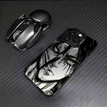 CAPINHA DE IPHONE EREN VS TITAN METALIZADO