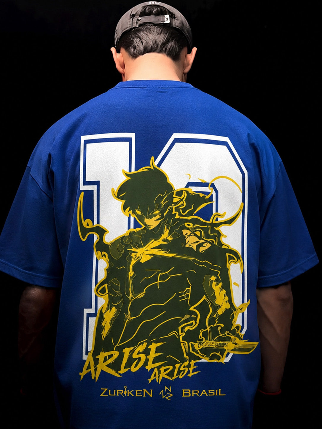 CAMISETA OVERSIZED PREMIUM SOLO LEVELING X BRASIL