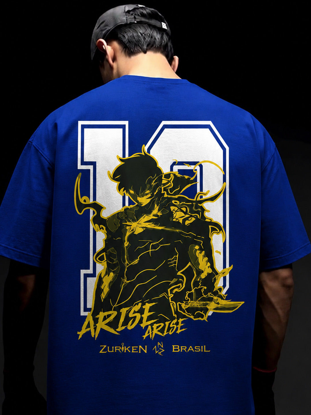 CAMISETA OVERSIZED PREMIUM SOLO LEVELING X BRASIL