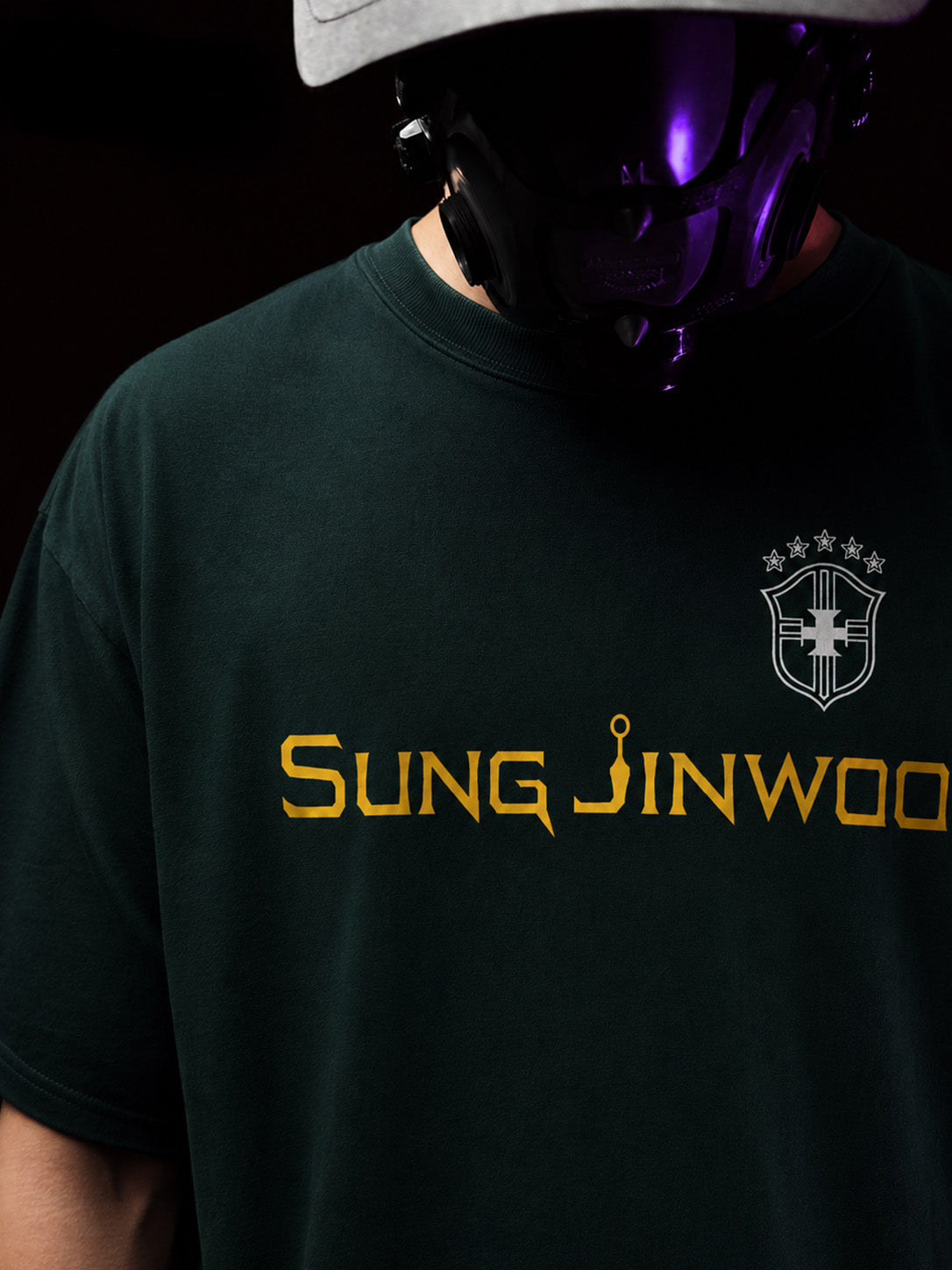 CAMISETA OVERSIZED PREMIUM SOLO LEVELING X BRASIL