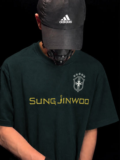 CAMISETA OVERSIZED PREMIUM SOLO LEVELING X BRASIL