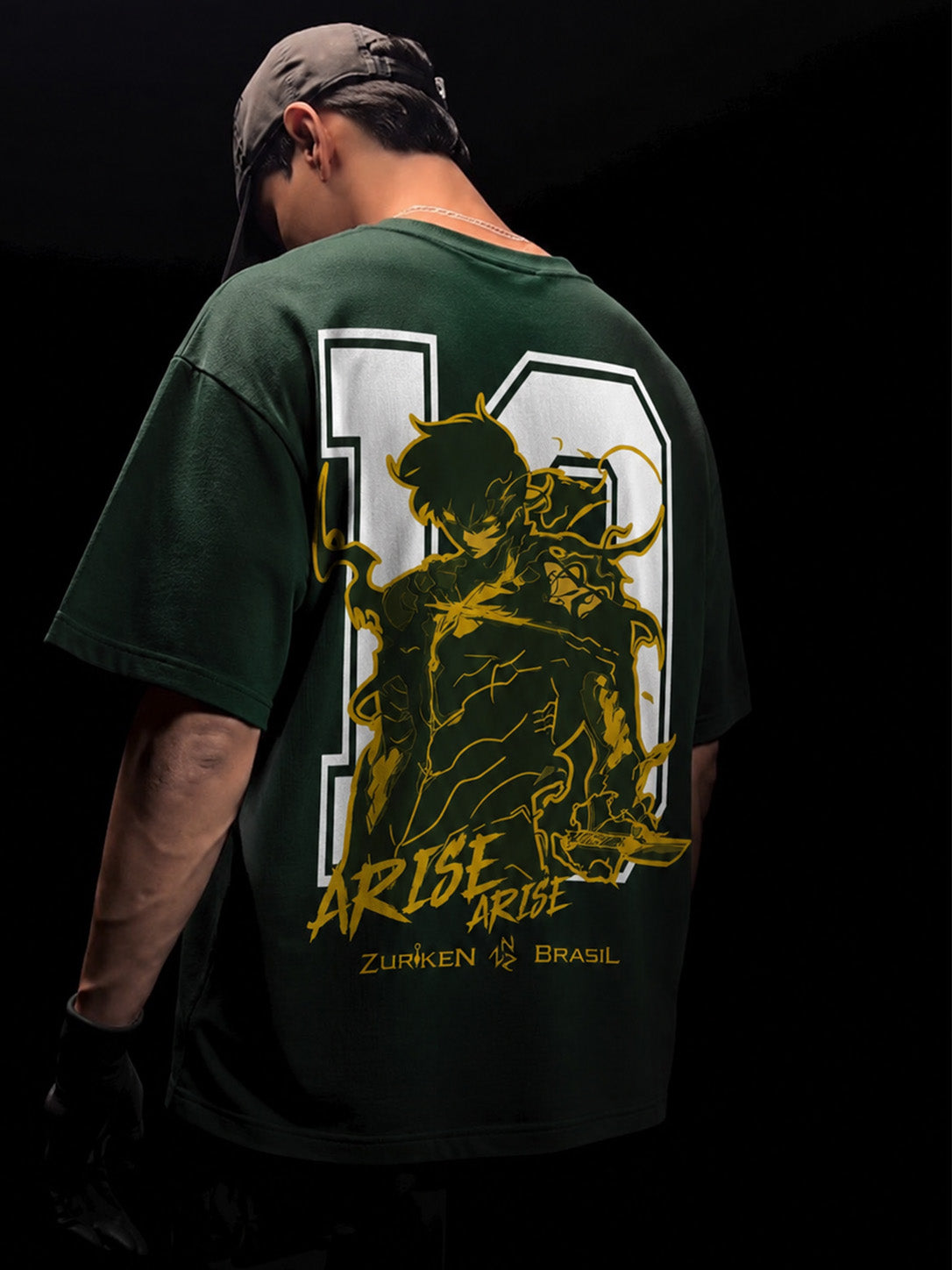 CAMISETA OVERSIZED PREMIUM SOLO LEVELING X BRASIL